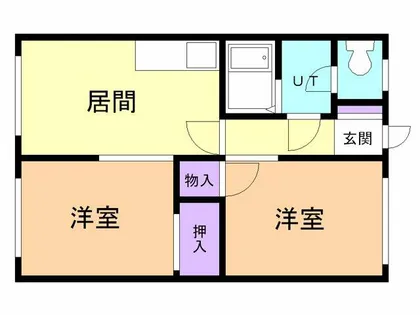 PENNY LANE【102号室】の間取り