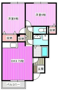 マークスB【1階】の間取り