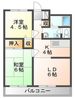 第二メゾン扇【2階】の間取り