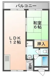 大一南野口マンション【3階】の間取り