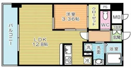 GALA PLATINUM COURT【11階】の間取り