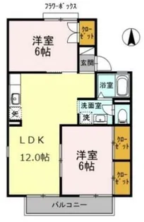 モントン【2階】の間取り