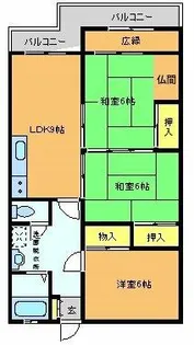 徳永ビル【4階】の間取り