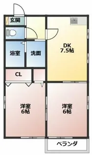 ブレス 長谷川【2階】の間取り