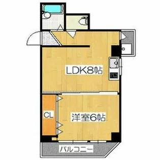 レナジア中川【2階】の間取り
