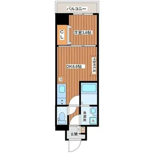 メルベージュ難波サウスⅢ【4階】の間取り