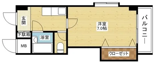 ノルデンハイム柴島【2階】の間取り