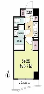 セレニテ心斎橋グランデ【7階】の間取り