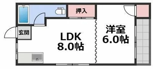 Y’s今里駅前【3階】の間取り