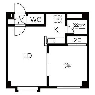 ロイヤルウェイブ【4階】の間取り