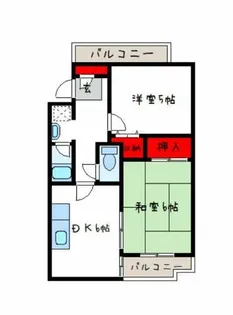 リバーヒル八尾【4階】の間取り