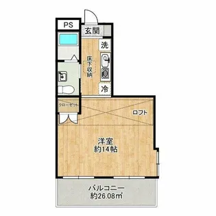 W.O.B. レマーニー昭和町【2階】の間取り