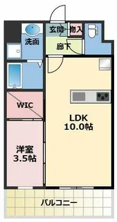 Alivis三国本町【9階】の間取り