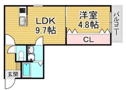 福岡県春日市千歳町2丁目【アパート】の間取り