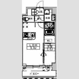 ALIVISドーム前【2階】の間取り