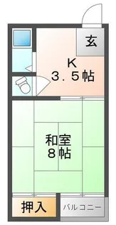 浜町ハイツ【3階】の間取り