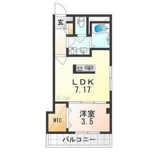 リベラ山坂【2階】の間取り