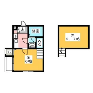 ヴェルシェン【2階】の間取り