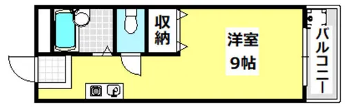 プチコスモ茨木【305号室】の間取り