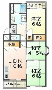 メゾン大津和【1階】の間取り