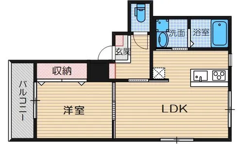 パロス茨木ノーステラス【3階】の間取り