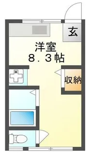東北第4マンション【3階】の間取り