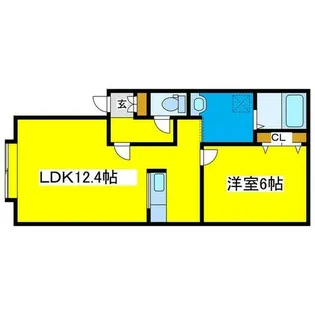 ラコート清田【102号室】の間取り