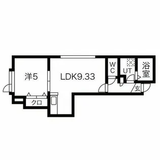 グレイス八軒【106号室】の間取り