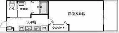 エステート野立【205号室】の間取り