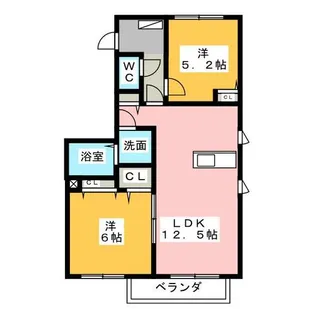 クラヴィエ 彩【1階】の間取り