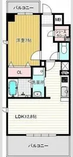 タワービレッジ【0803号室】の間取り
