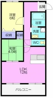 ルモンエスト【301号室】の間取り
