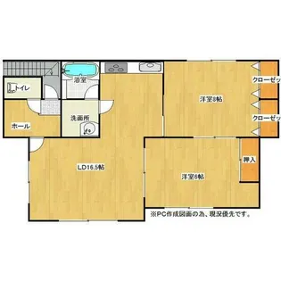 北海道札幌市白石区北郷二条3丁目【一戸建】の間取り