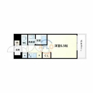 LUMINOUS三国本町【10階】の間取り
