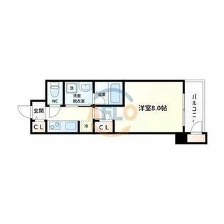セイワパレス深江橋駅前【6階】の間取り