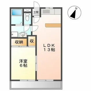 グランドハウス曙【101号室】の間取り