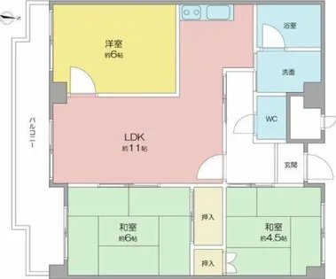 アメニティ21【5階】の間取り