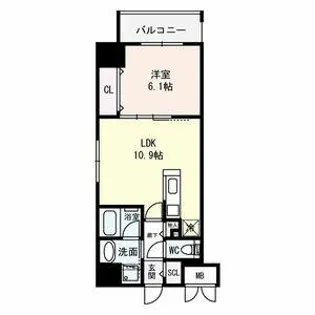 シリウス中央【4階】の間取り