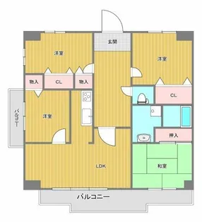エトワール緑丘【8階】の間取り