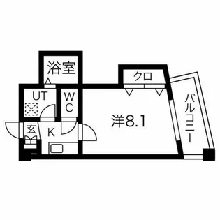 アベニューリップル小阪【9階】の間取り