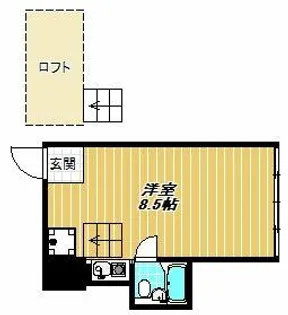 松野コーポB棟【2階】の間取り