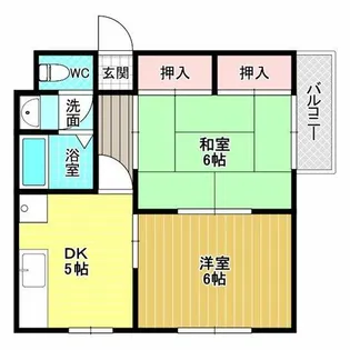 的場ハイツ【1階】の間取り