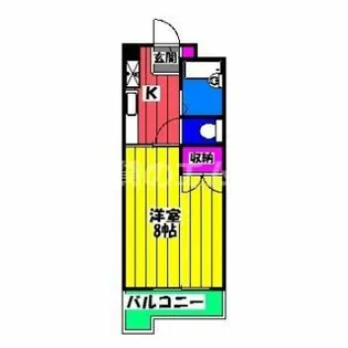 サニーピア竹下【302号室】の間取り