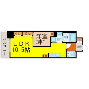 フェリス浄心【3階】の間取り
