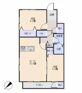 シュプール21【202号室】の間取り