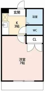 西岡崎フロイデ【101号室】の間取り
