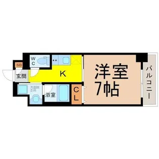 レジデンス東別院スクエアII【4階】の間取り