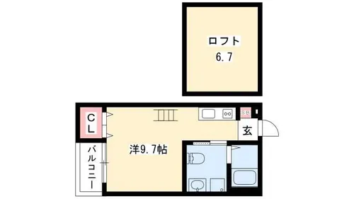 olive【2階】の間取り