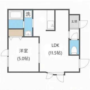 ペイサージュ西町【2階】の間取り