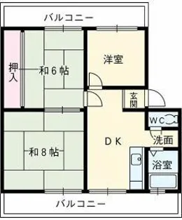 石川ハイツ【2階】の間取り